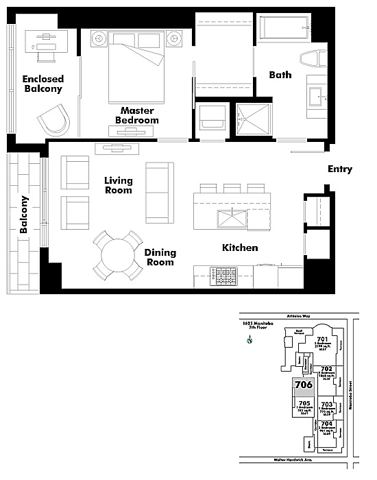 Floor plan 706