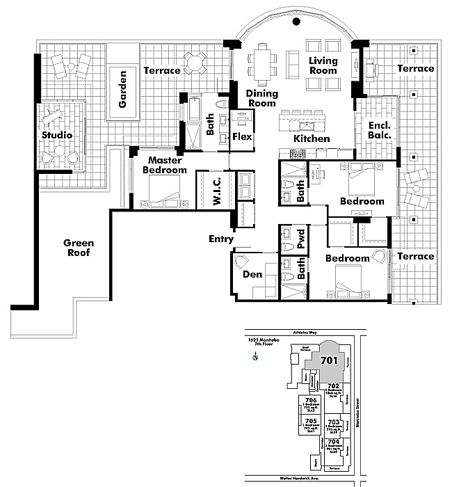 Floor plan 701