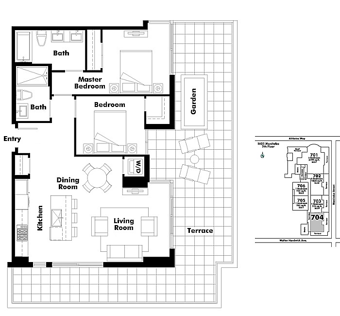 Floor plan 704