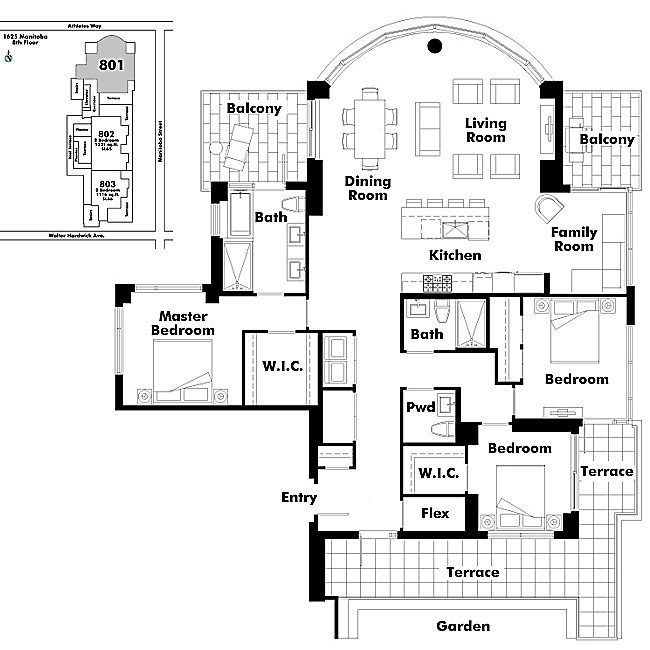 Floor plan 801