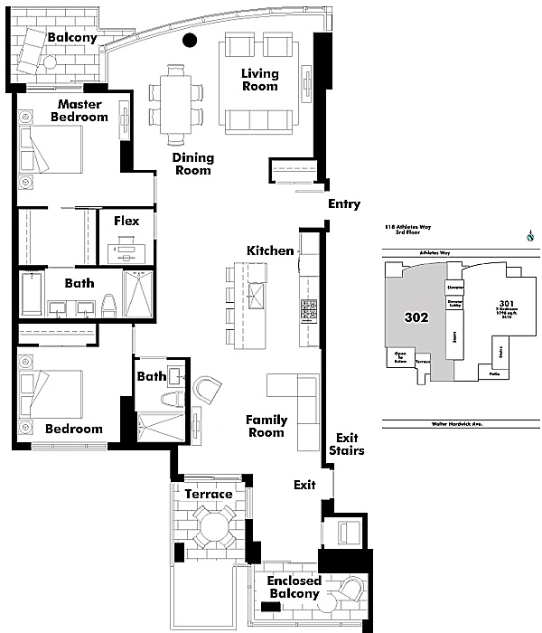 Floor plan 302