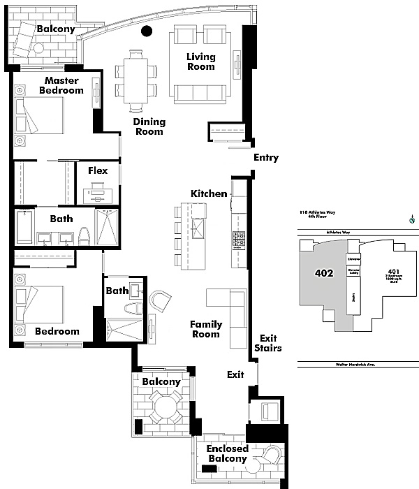 Floor plan 402