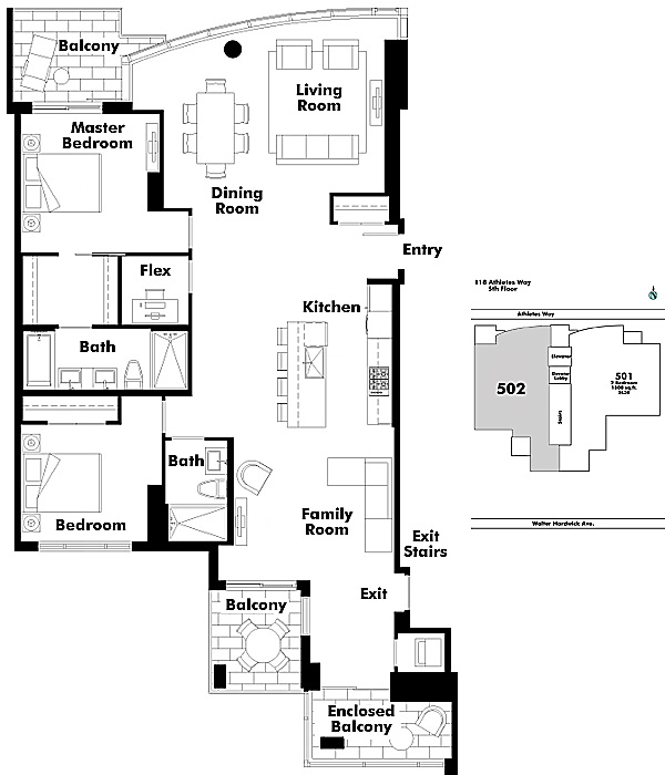 Floor plan 502