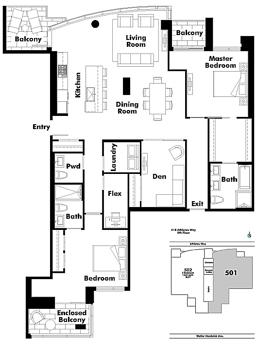 Floor plan 501