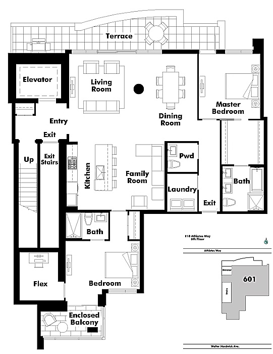 Floor plan PH601