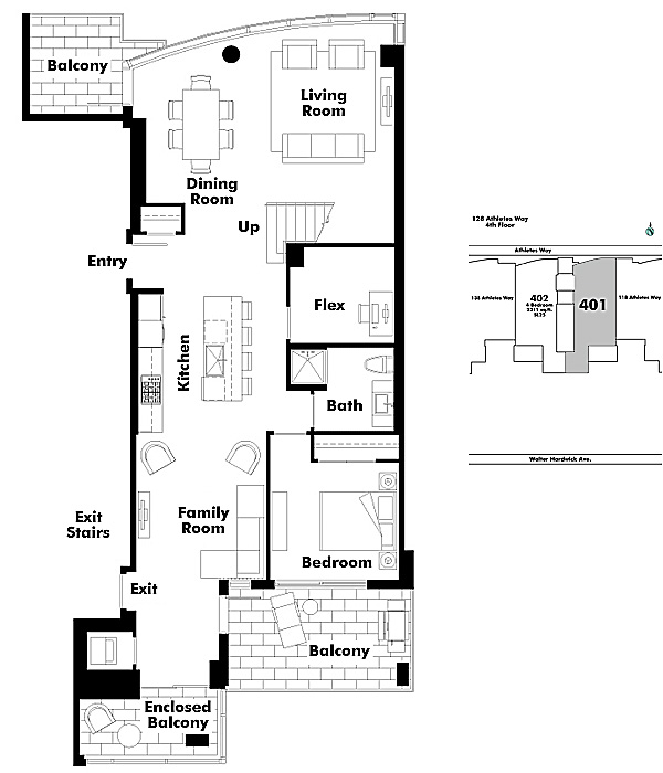 Floor plan 401