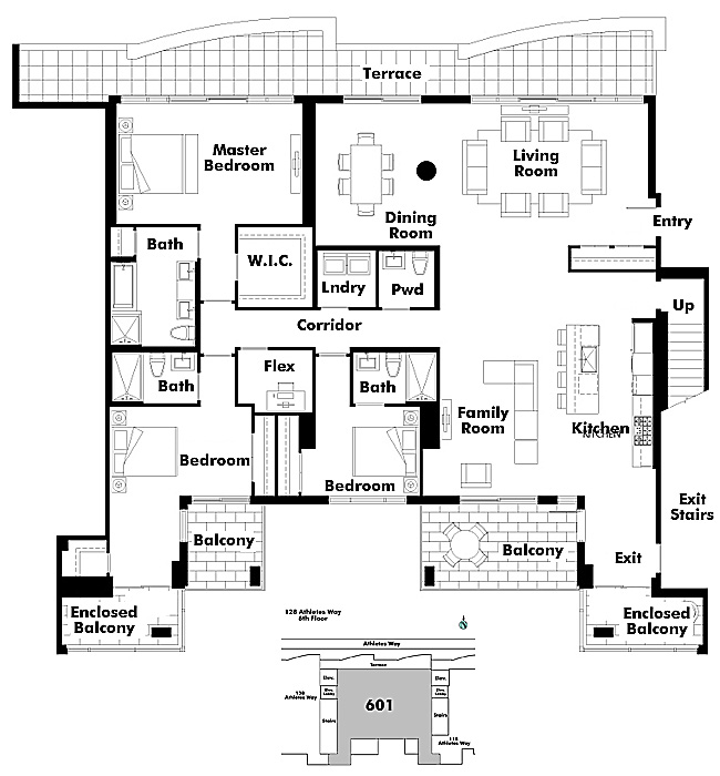 Floor plan PH601