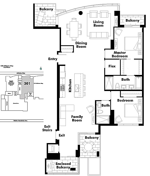 Floor plan 301