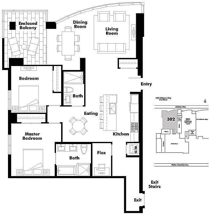 Floor plan 302