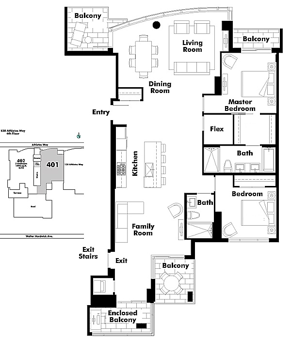 Floor plan 401