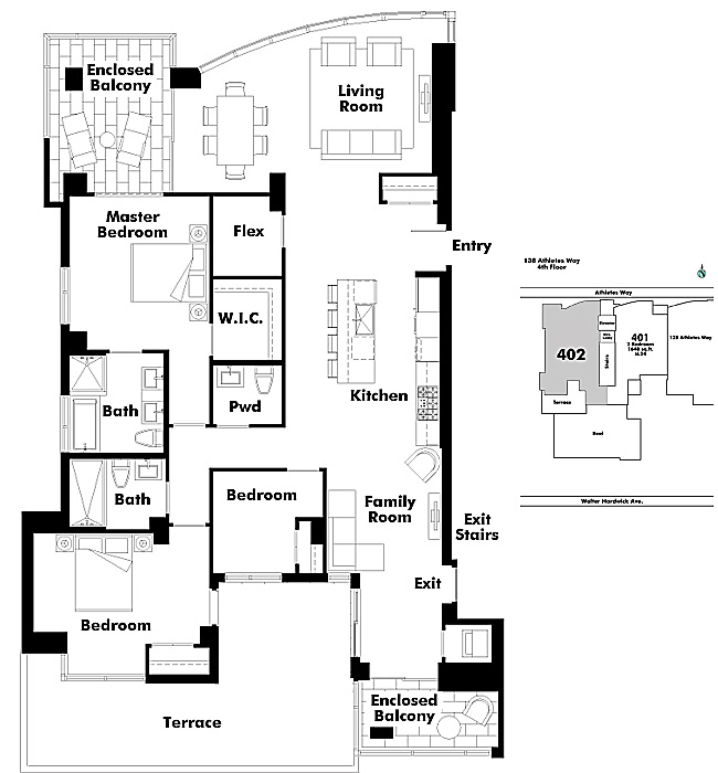 Floor plan 402