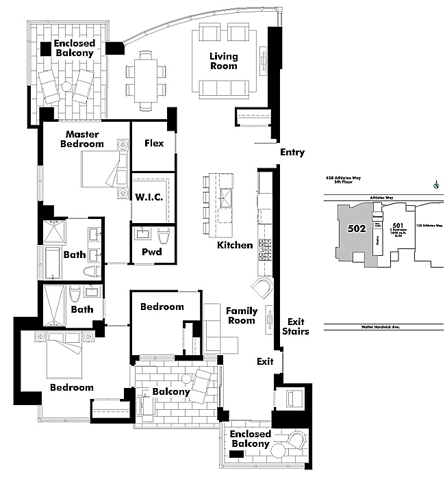 Floor plan 502