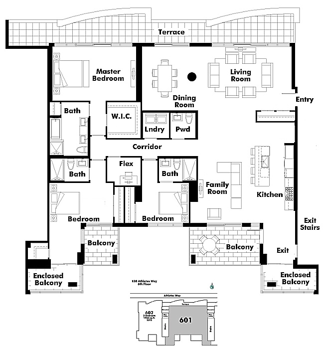 Floor plan 601