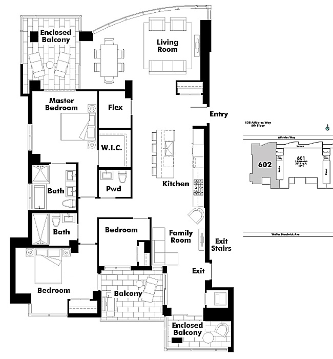 Floor plan 602