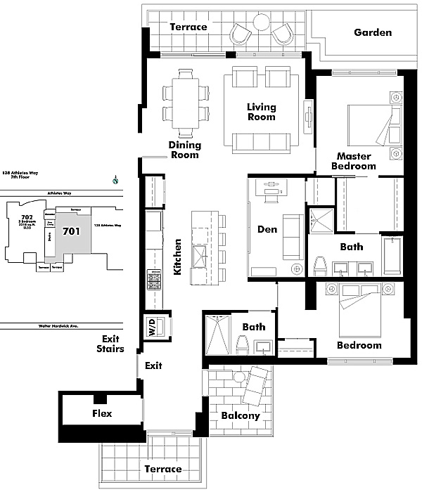 Floor plan 701