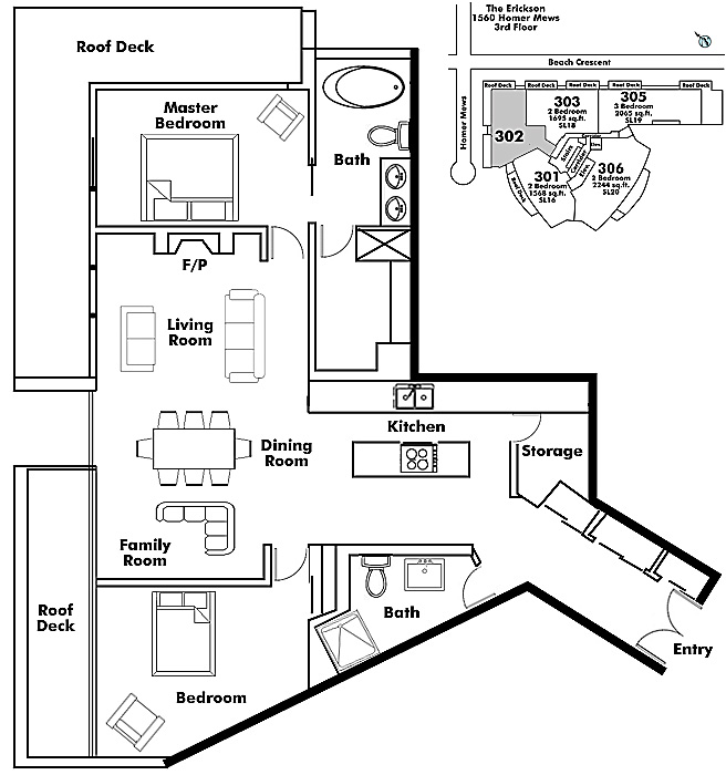 Floor plan 302