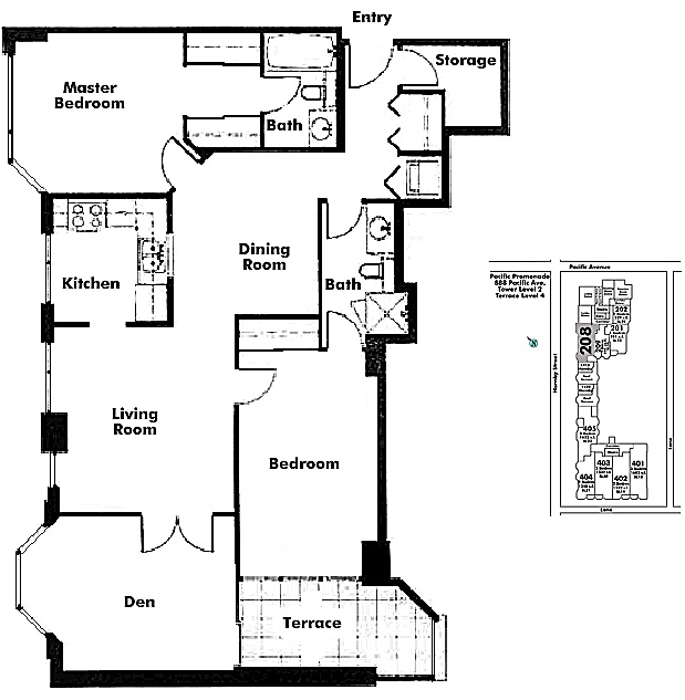 Floor plan 208