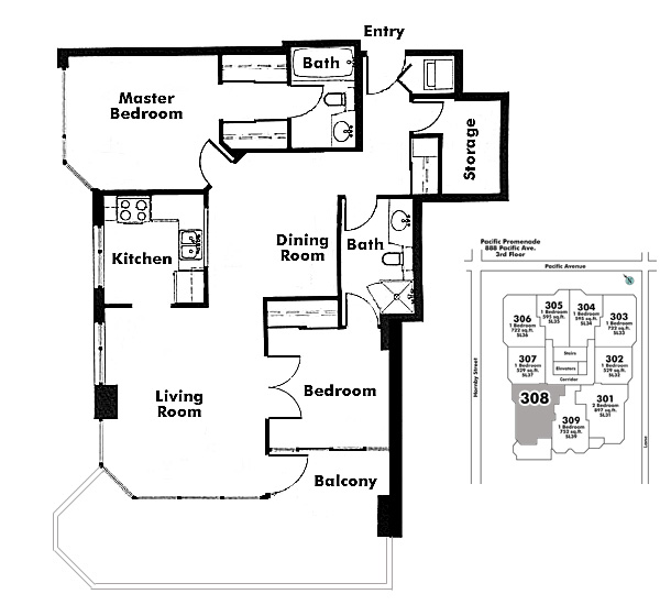 Floor plan 308