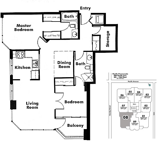 Floor plan 708