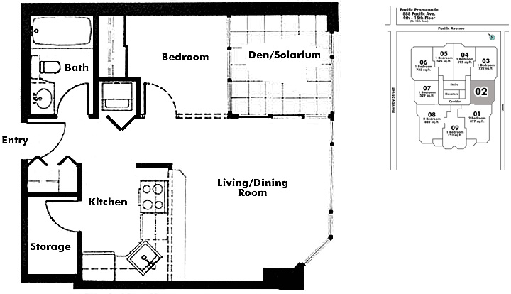 Floor plan 602