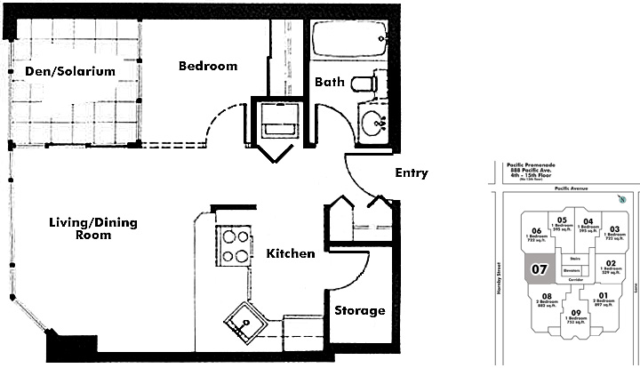 Floor plan 707
