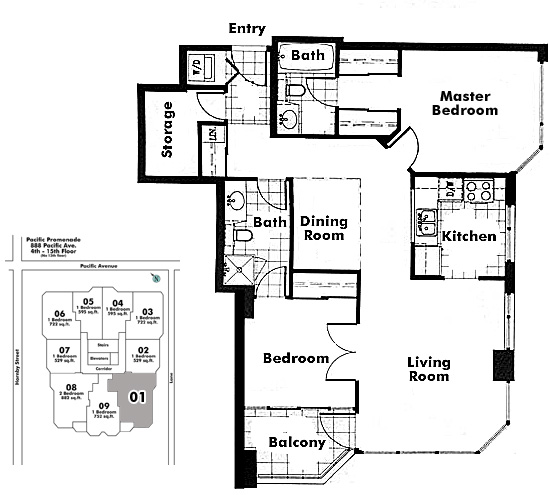 Floor plan 401
