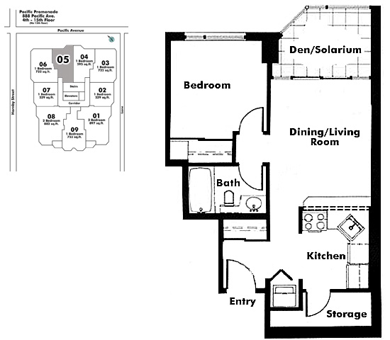 Floor plan 605