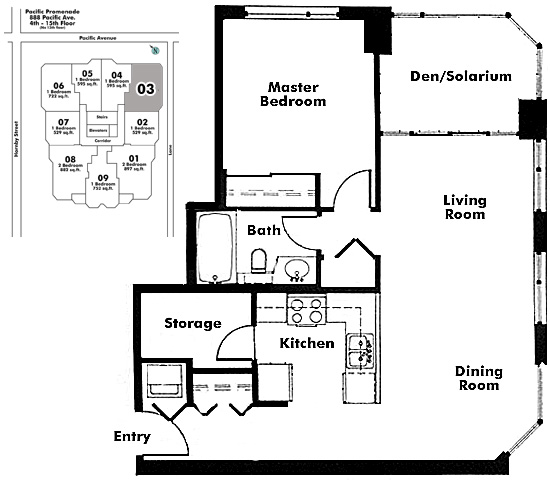 Floor plan 603