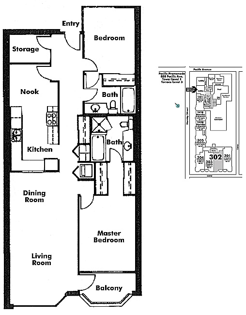 Floor plan 302