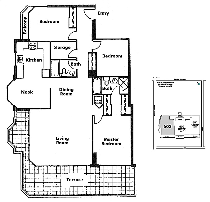 Floor plan 603