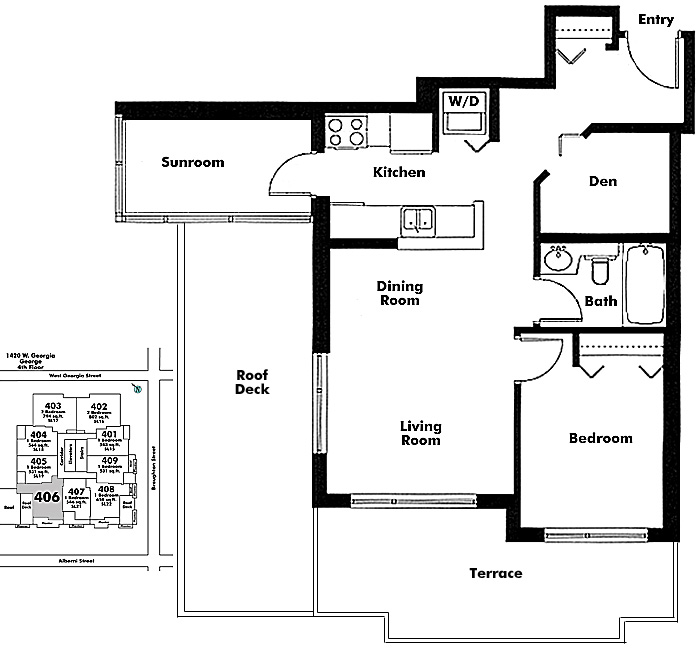 Floor plan 406