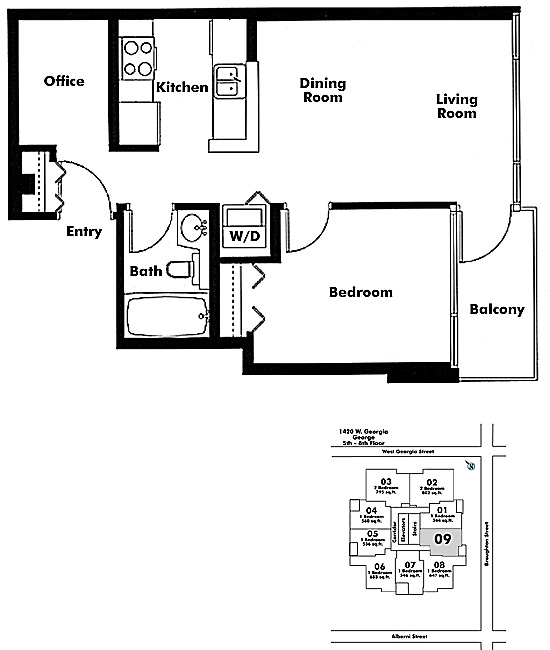 Floor plan 709