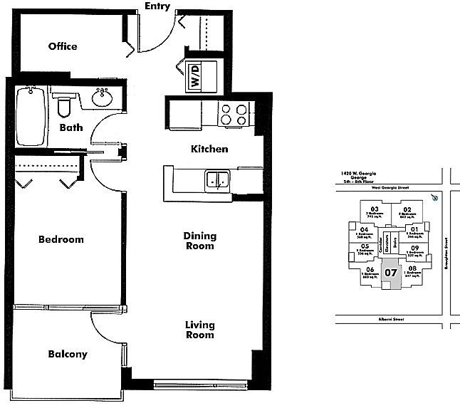 Floor plan 607
