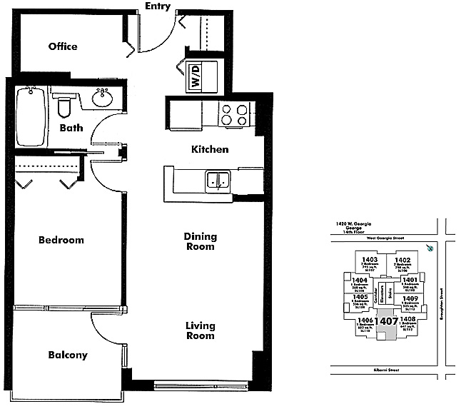 Floor plan 1407