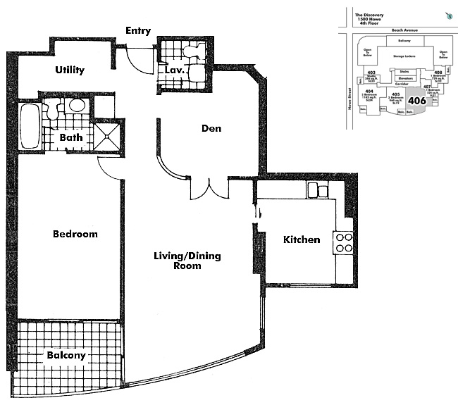 Floor plan 406