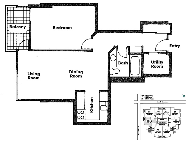 Floor plan 603