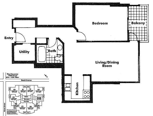 Floor plan 708