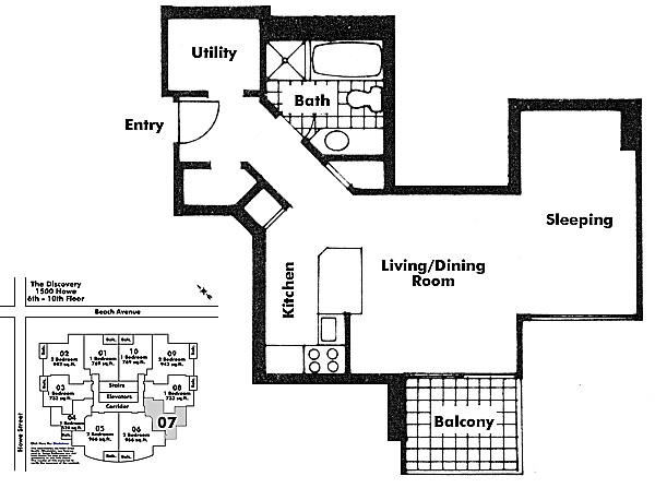 Floor plan 607