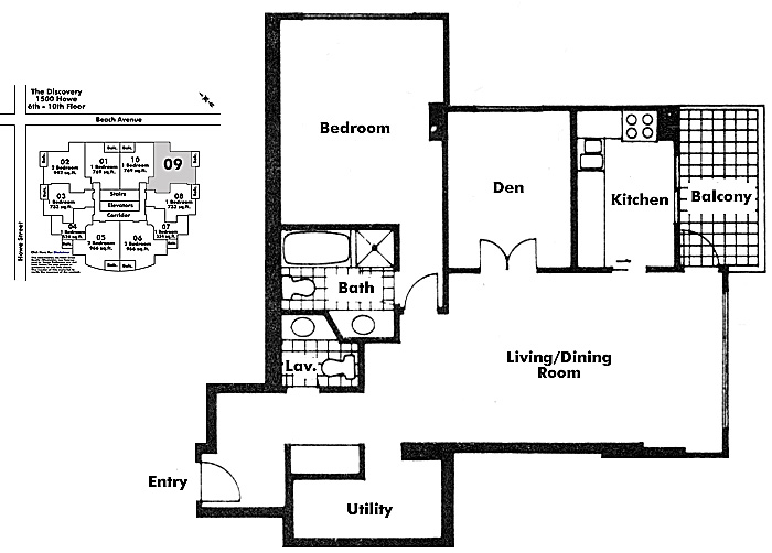 Floor plan 609