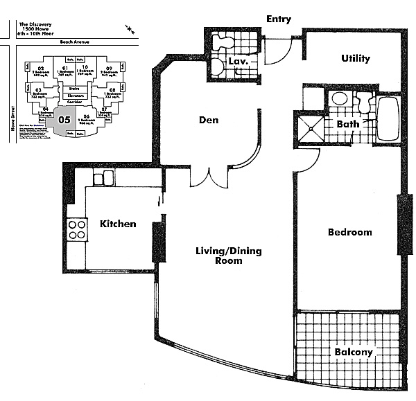 Floor plan 605