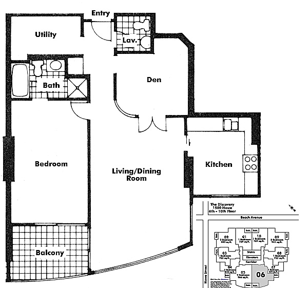 Floor plan 606