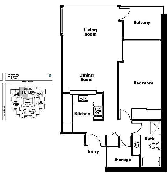 Floor plan 1101