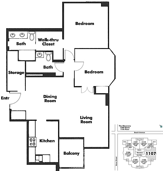 Floor plan 1107