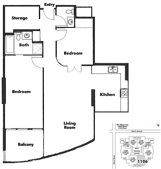 Floor plan 1106