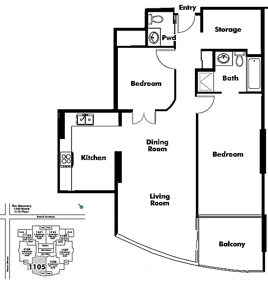 Floor plan 1105