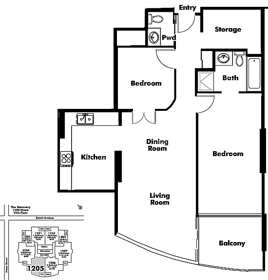 Floor plan 1205