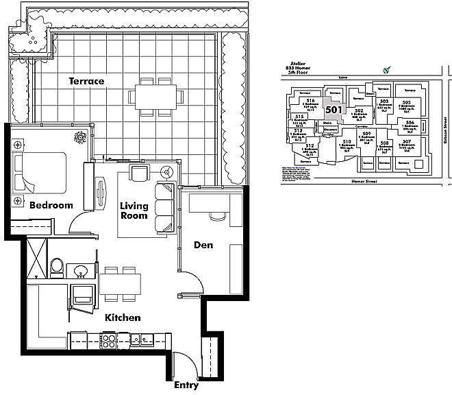 Floor plan 501