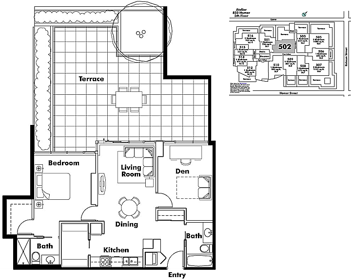 Floor plan 502