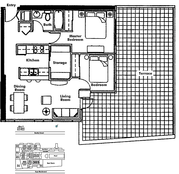 Floor plan 305