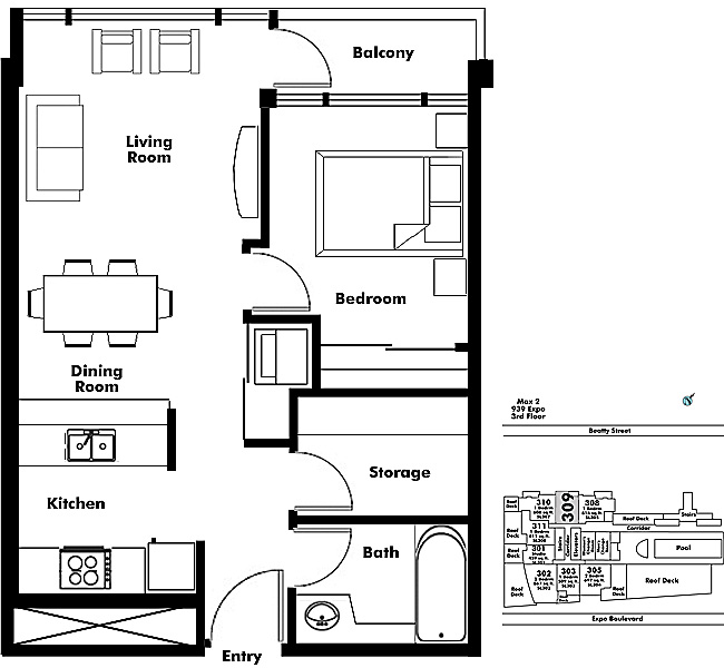 Floor plan 309